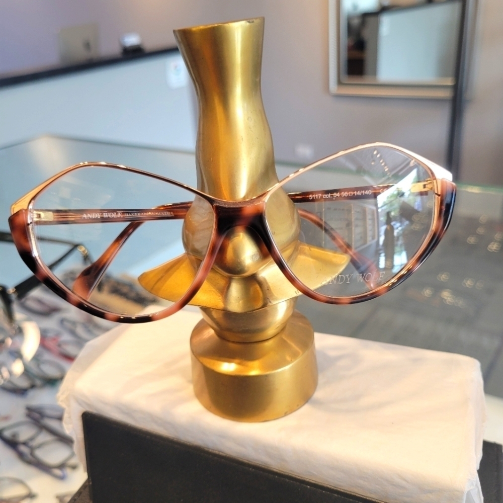 Andy Wolf Brown Tortoise & Rose Gold #5117 Eyeglass Frame New with case. - Picture 10 of 10